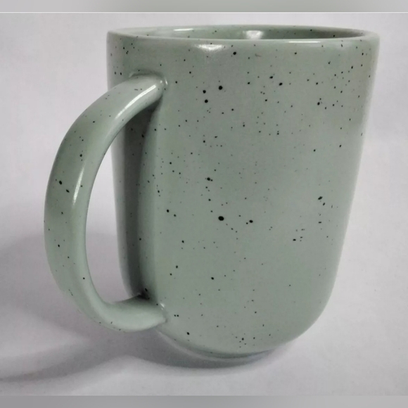 DOTING DOG WHISPERER SPECKLED TEAL GREEN ANTHROPOLOGIE MUG LOVE NEW - Picture 4 of 13
